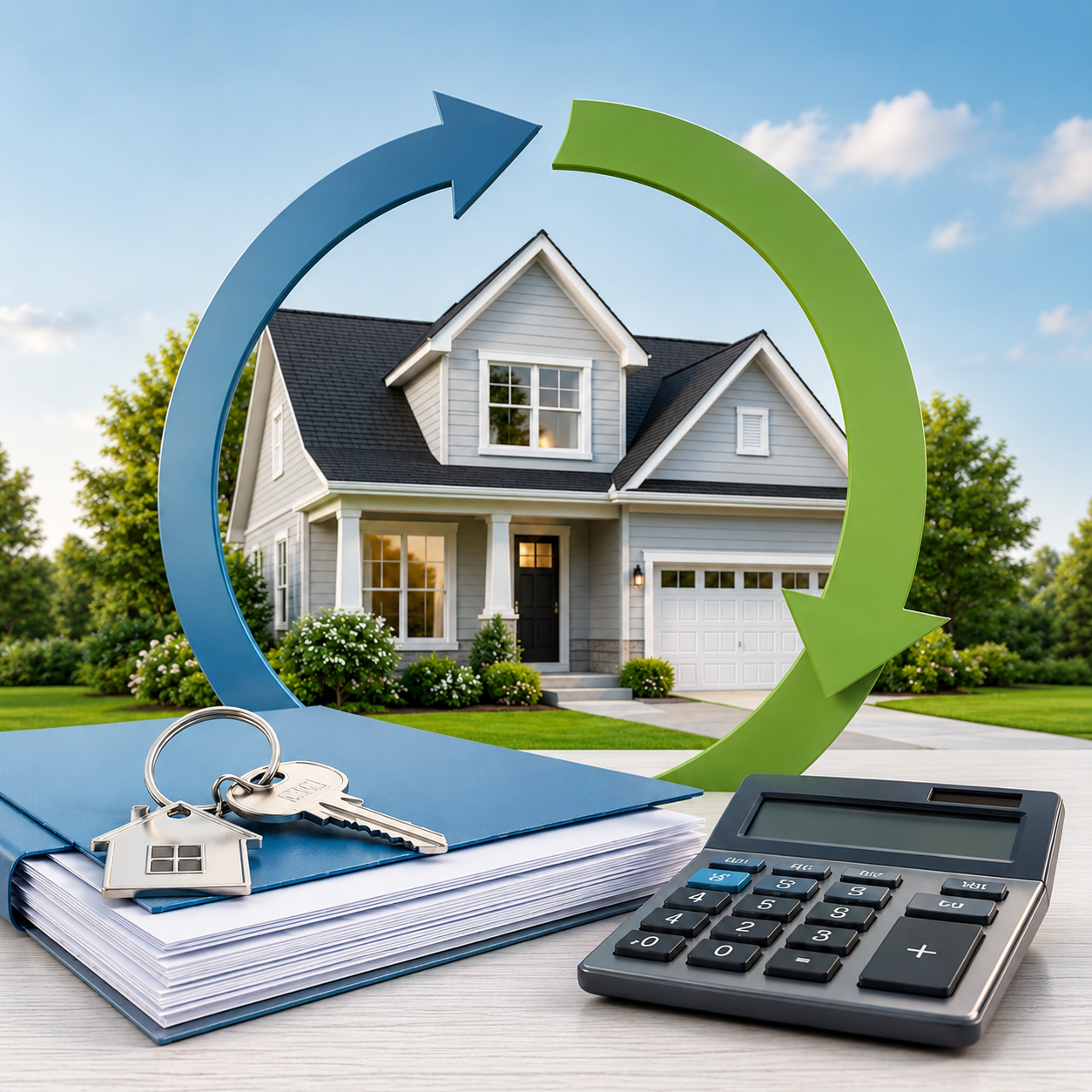 U.S. homeowner comparing Rocket Mortgage home refinance rates, loan terms, fees, and refinance options on a laptop.